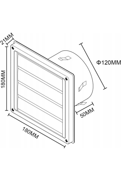 NO BRAND Grilă de ventilație din oțel inoxidabil, set de protecție pentru hot...