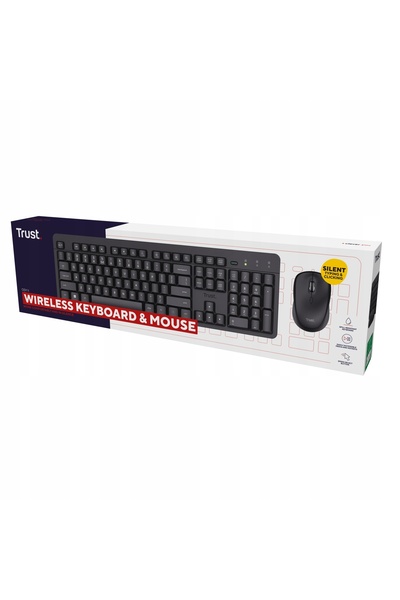 Trust ODY II Set tastatură și mouse wireless cu membrană de 2.4GHz