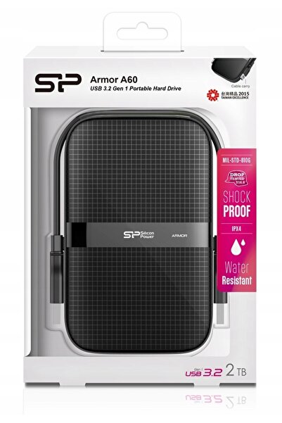 NO BRAND Hard disk extern Silicon Power Armor A60 2TB 2.5 " Negru