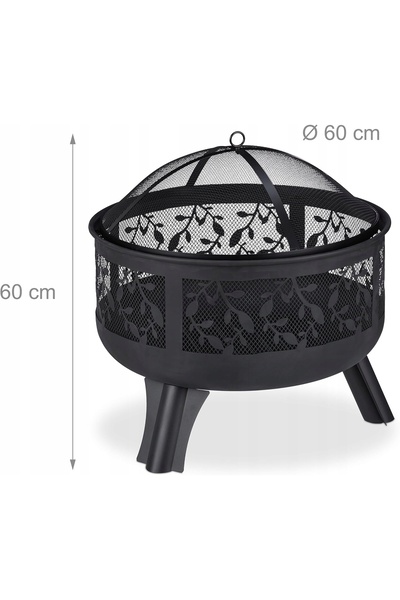 NO BRAND Ghiveci de grădină cu capac și plasă de protecție 60 cm + Husă