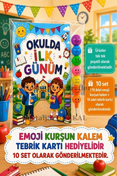 Nostaljik Lezzetler Okula Yeni Başlayan Öğrencilere 10 Adet Hediye Seti 1. Sı...