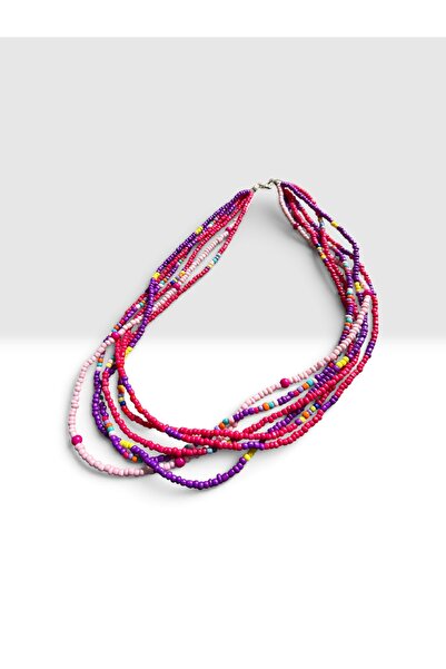 Mimoza Accessories قلادة متعددة الألوان بدرجات الباستيل