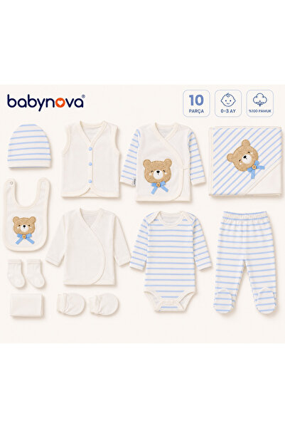 babyist مجموعة بيبي نوفا بريميوم المكونة من 10 قطع مصنوعة من القطن بنسبة 100%...