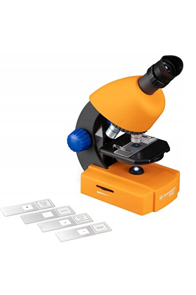 NO BRAND Microscop Junior 40-640X LED Set Educativ pentru Copii cu Carcasă