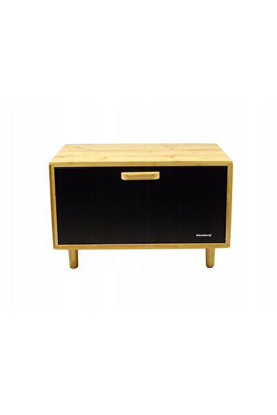 NO BRAND Klausberg Chlebak dintr-o singură bucată, bambus negru, stil retro K...