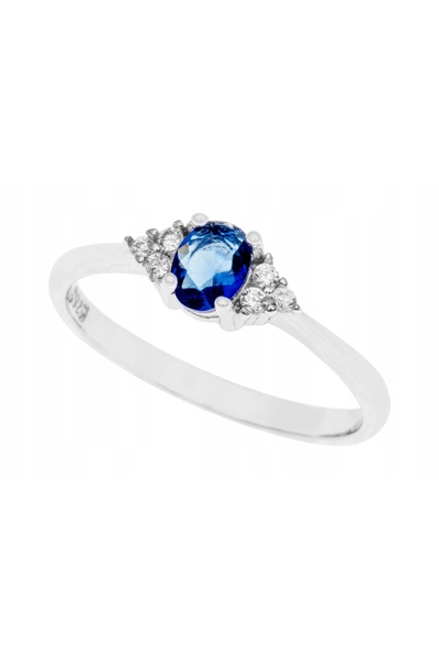 NO BRAND Inel din argint placat cu rodiu cu zirconiu cubic, mărimea 14