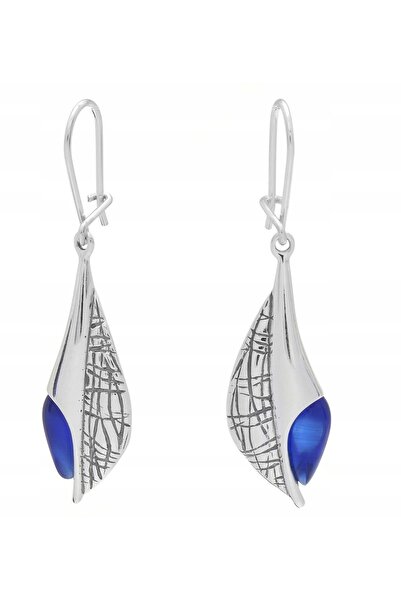 NO BRAND Cercei frumoși din argint sterling cu safir Uleksyt! ! ! !