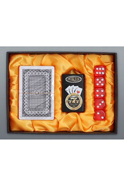 NO BRAND Brichetă + Cărți + Zaruri Set de jucător 8321 a
