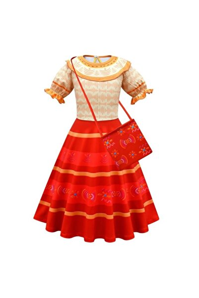 NO BRAND Costum mexican Rochie stil mexican Dansatoare Carnaval Rio 110 116