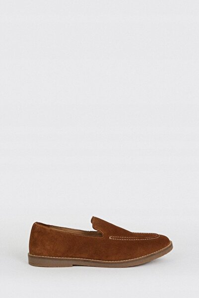 NO BRAND Pantofi clasici maro mocasin slip-on din piele întoarsă Burton 41