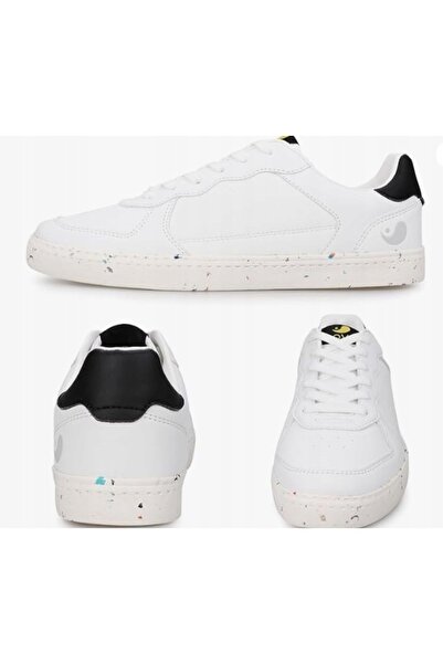 NO BRAND Adidași albi joși cu șireturi din piele ecologică Uovo 45