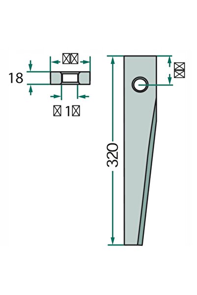 NO BRAND Dinte de armă activă Kuhn Hr 300/3003 German 5250