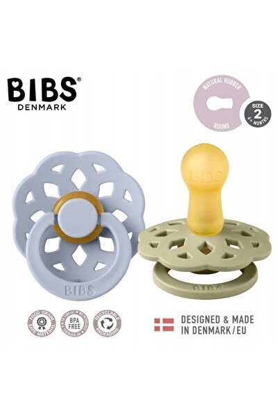 NO BRAND Smoczek Bibs Boheme Set Rotund 2 Bucăți Cauciuc 6m+ Kaki / Albastru ...