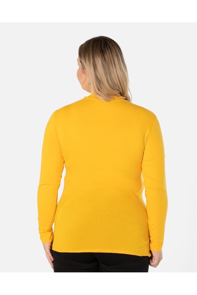 NO BRAND Pulover subțire elegant de damă, cu guler semi-înalt, din bumbac 388...