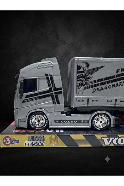 Store Büyük Boy GRİ Volvo Ragonarmor Model Oyuncak Tır - 47 cm Uzunluk