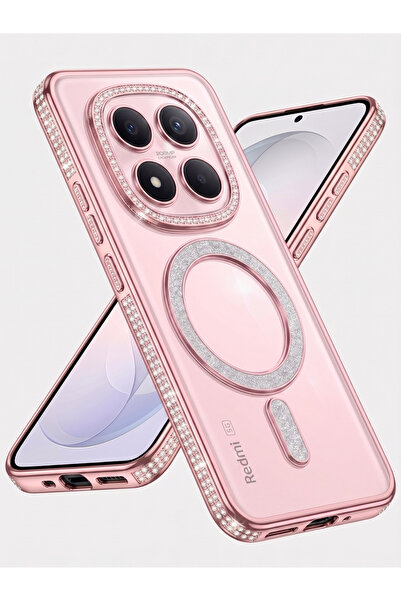 Rivor Xiaomi Redmi Note 15 Pro Plus+ Uyumlu Kılıf Kamera Korumalı Simli Magsa...