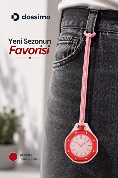 Dossimo ساعة Boyol Pop Bag Charm للجنسين إكسسوارات D-Sport باللون الوردي والأ...