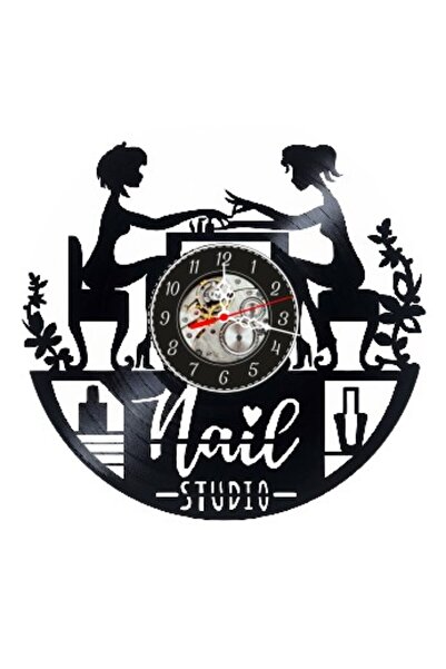 OEM Decorative wall clock made from vinyl record, Nail Studio Model, Manicuri...