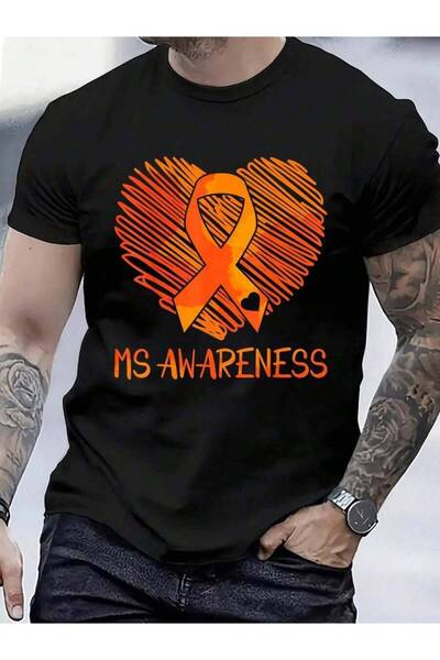 9TAY 100% Cotton Ms Multiple Sclerosis Awareness T-Shirt Men's Women's Vintag...
