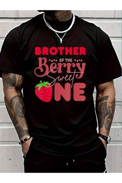 Astogria13 تي شيرت 100% قطن بطبعة Brother Of The Berry Sweet One لمناسبة عيد ...