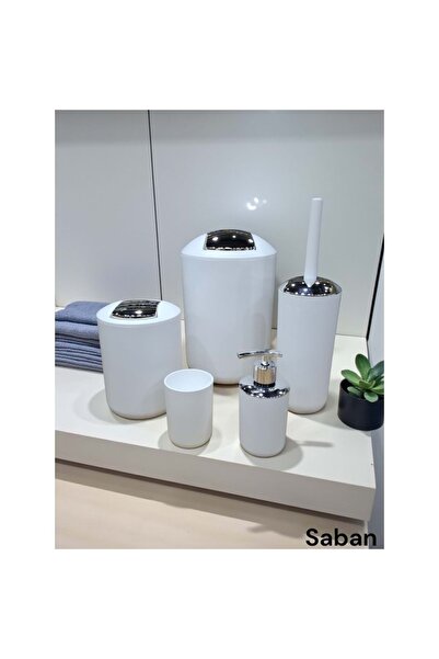 Saban konak alışveriş BANYO SETİ AKRİLİK BEYAZ