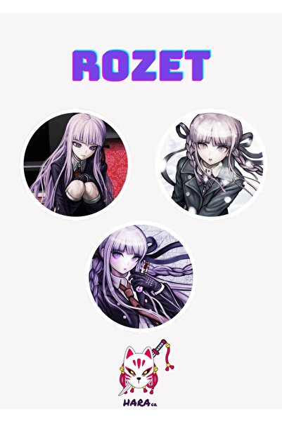 Hara Company Danganronpa Oyunu Kyoko Kirigiri Rozet Seti / Çanta Süsü
