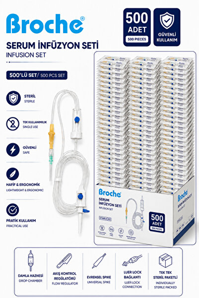 Broche SERUM İNFÜZYON SETİ 500 ADET