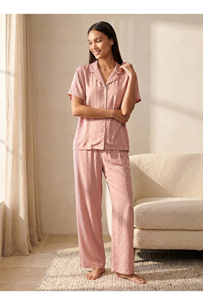 FAV Intimates Pyjama Set Button-Down Shirt & Trousers Viscose