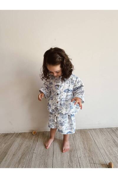 OhlalaKoala Mare Linen Muslin Shorts Set