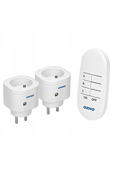 Orno Priză electrică cu telecomandă 2+1