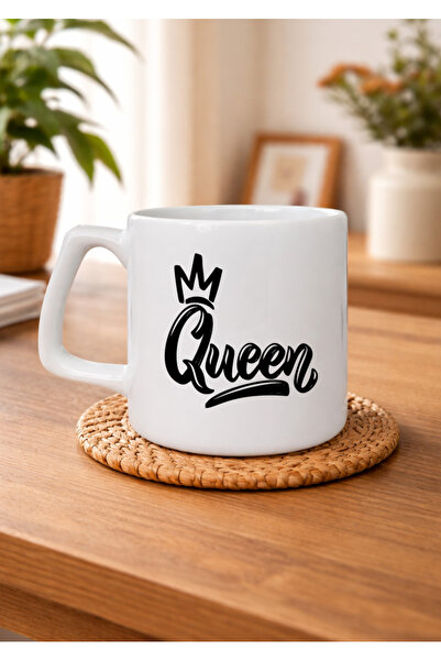 Eylül Design English Motto Series Queen Printed Special Design Mug Cup Luxury...