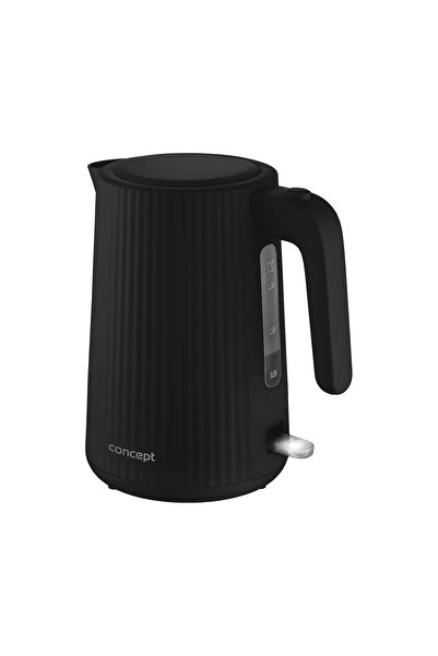 CONCEPTATERNA Fierbător electric negru 1,7l 2200W cu design ondulat, puternic...