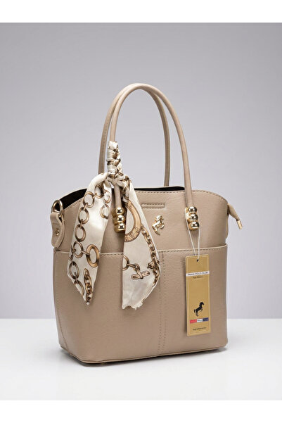 Miami Polo Club Leather Look Women's Hand and Shoulder Bag with Scarf