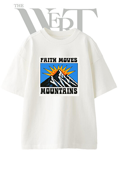 THEWERT Inanc Dag Design Printed Unisex White Oversize T-Shirt