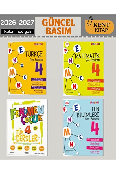 Fenomen Yayıncılık Fenomen çocuk 4. sınıf Türkçe - Matematik - Fen Bilgisi - ...