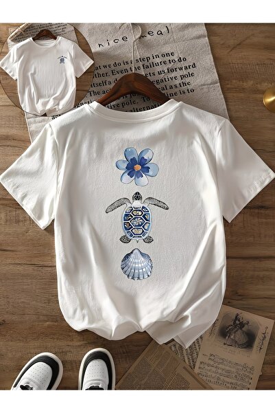 puolikuu Unisex Comfortable Fit Tshrit Printed Tshirt