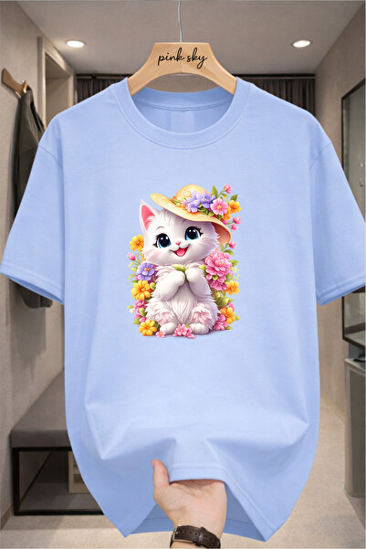 Pink Sky Premium Oversize T-Shirt 100% Cotton Unisex Comfortable Fit Trending...