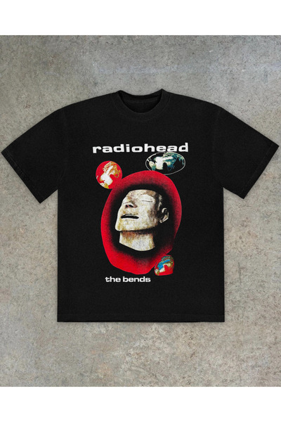 Grafftee Clothing Radiohead Bends Printed Unisex Oversize T-Shirt