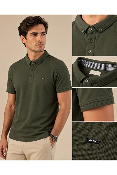 JEUSS POLO YAKA GARNİLİ OXFORD TİŞÖRT