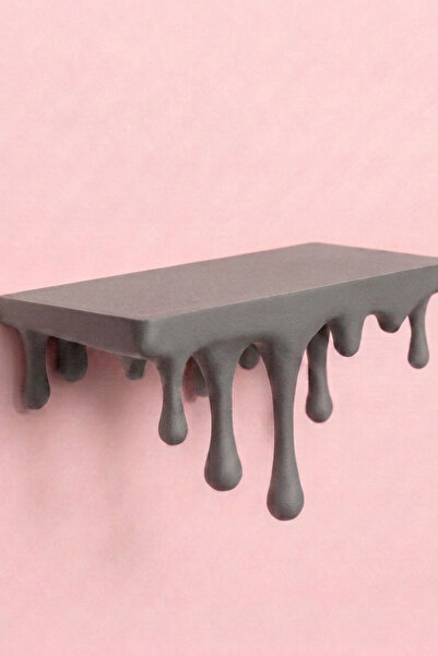 Feny Studio Decorative Dripping Venom Wall Shelf - Modern Melting Design Hidd...