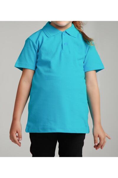 BLACK SWALLOW Girl's Polo Collar Short Sleeve School T-Shirt-Bs