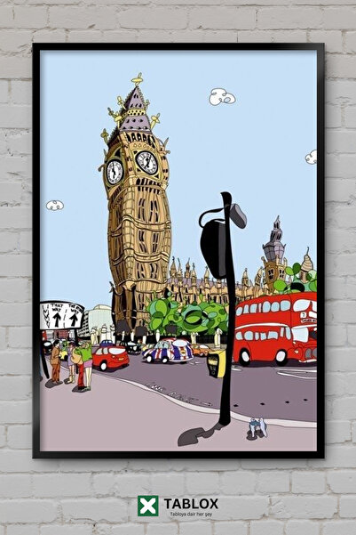 TABLOX London, Engleska, Big Ben, kula, grad, estetski pejzaž, dekorativna MD...