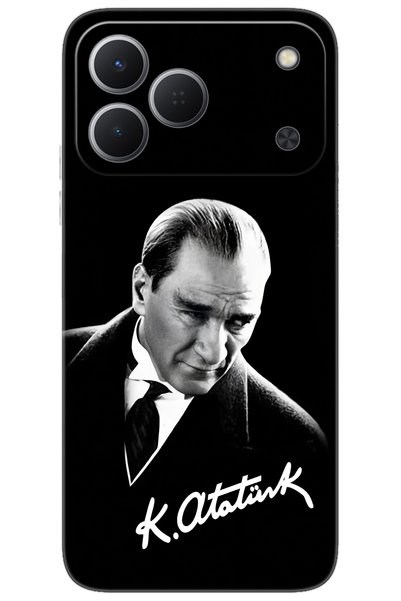 TECNO Spark 50 4G (KN4n) Uyumlu Kılıf Desen Baskılı Silikon Mustafa Kemal Ata...