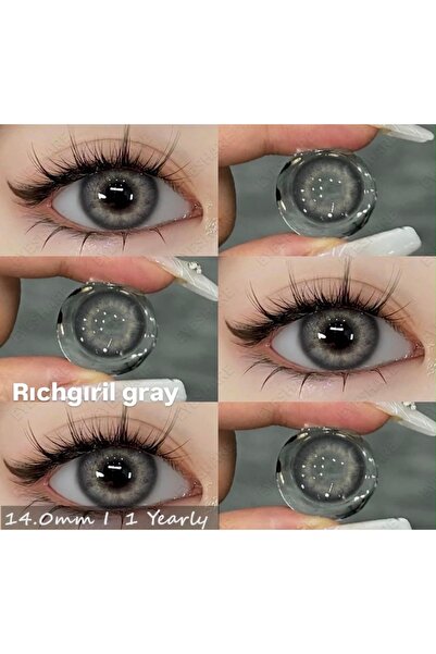 EyesPro RICHGRIL GRAY DOĞAL GÖRÜNÜMLÜ GRİ GÖZ LENSİ 12 AY KULLANIM SÜRELİ