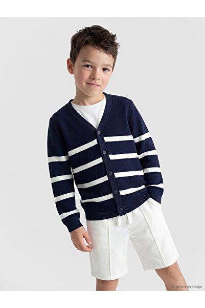 LC Waikiki I V Dikim Striped Boy's Knitwear Cardigan from Freezen Store