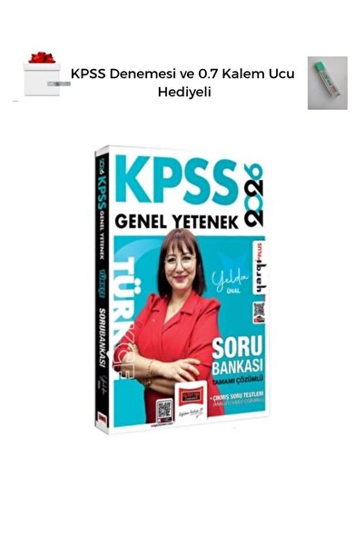 Yargı Yayınları Yargı 2026 KPSS Türkçe Soru Bankası + 1 KPSS Deneme ve Kalem ...