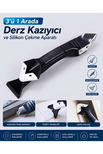 Tasarım Evi Çok Özellikli Silikon Spatula,Derz Kazıyıcı Boya Temizleme Bıçağı
