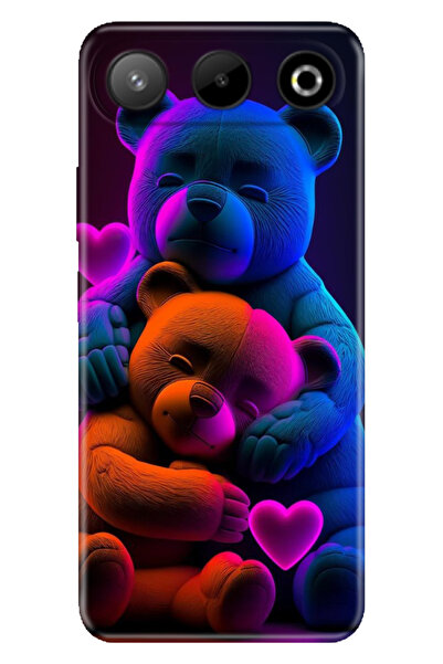 General Mobile Gm 26 5G (G905) Kılıf Trendy Silikon Baskılı Bear Love