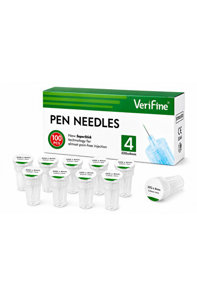Verifine Insuline Pen Needles 32G 4mm Pack of 100