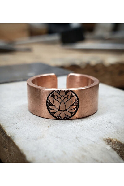 lotus 2 bakır yüzük